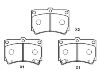 Pastillas de freno Brake Pad:B4Y6-33-23A