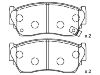 Bremsbelagsatz, Scheibenbremse Brake Pad:D1060-50Y90